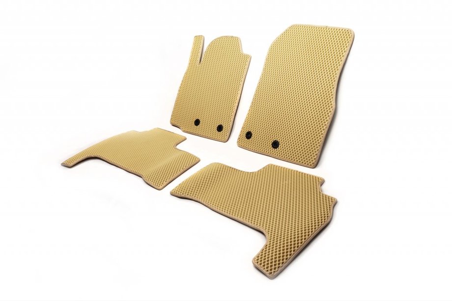 Toyota Land Cruiser 200 2007–2021 Polyuretan-gulvmåtter (2012-2021, EVA, beige) Image