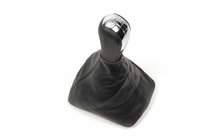 Skoda Octavia II A5 2010–2013 Gearknop og manchet til gearstang (kromindsats, 6-trins) foto 1