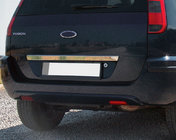 Ford Fusion 2002–2012 Rustfri stålliste over nummerpladen til bagklap Carmos - Tyrkisk stål foto 1