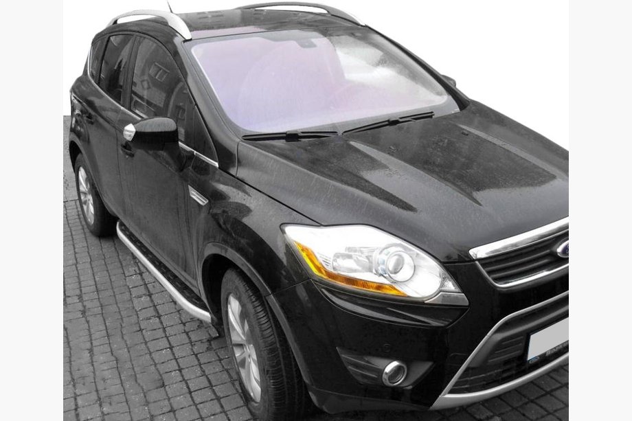 Ford Kuga 2008–2013 Fullmond sidetrin (2 stk., aluminium) Image