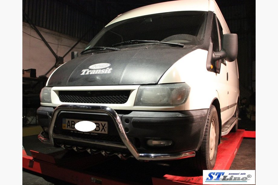 Ford Transit 2000–2014 Kængurugitter WT003-Plus (2000-2006, rustfrit stål) Foto 2