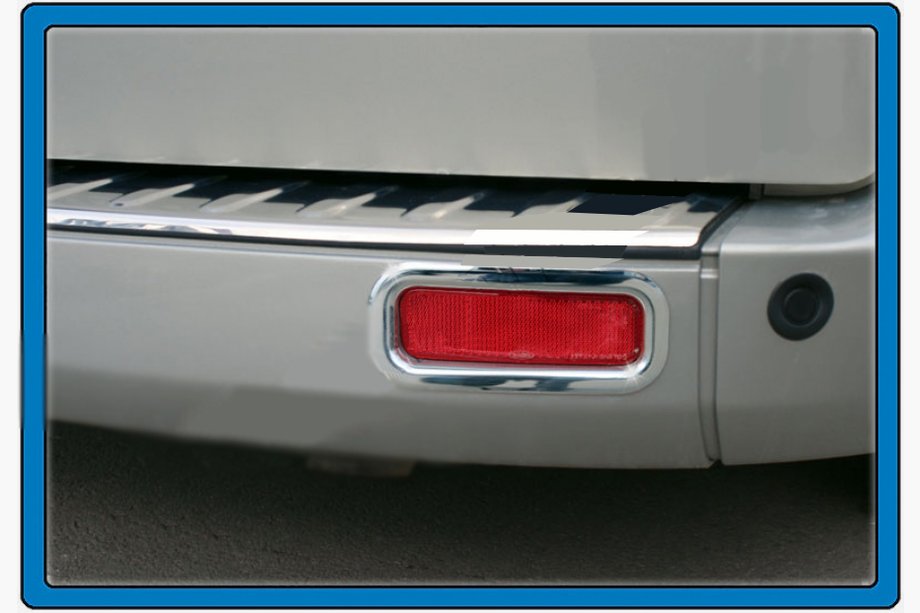 Ford Custom 2013–2022 Kromrammer til bagreflekser (2 stk., rustfrit stål) OmsaLine - italiensk rustfrit stål Image