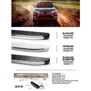 Blackline sidetrin (2 stk., aluminium) Toyota Hilux 2015– foto 1