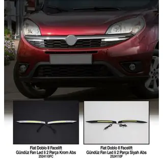 LED kørelys i krom (2014↗, LED) Fiat Doblo II 2010–2022 foto 3