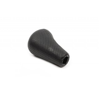 OEM gearknop (kunstlæder, sort perforeret) foto 2