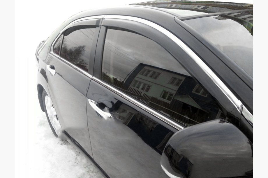 Volkswagen Passat B7 2012–2015 Vindafvisere til ruder med kromliste (4 stk., Taiwan) Image