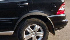 Mercedes ML W163 1997–2005 Hjulbuelister (4 stk., sort metal) foto 1