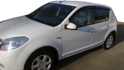 Renault Sandero 2007–2013 Vindafvisere til sideruder (4 stk., HIC) foto 4