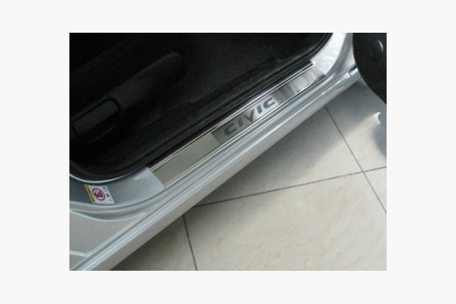 Honda Civic Sedan IX 2011–2016 Dørtrinslister Nathaniko (4 stk., rustfrit stål) Premium - 3M tape, 0,8 mm Image