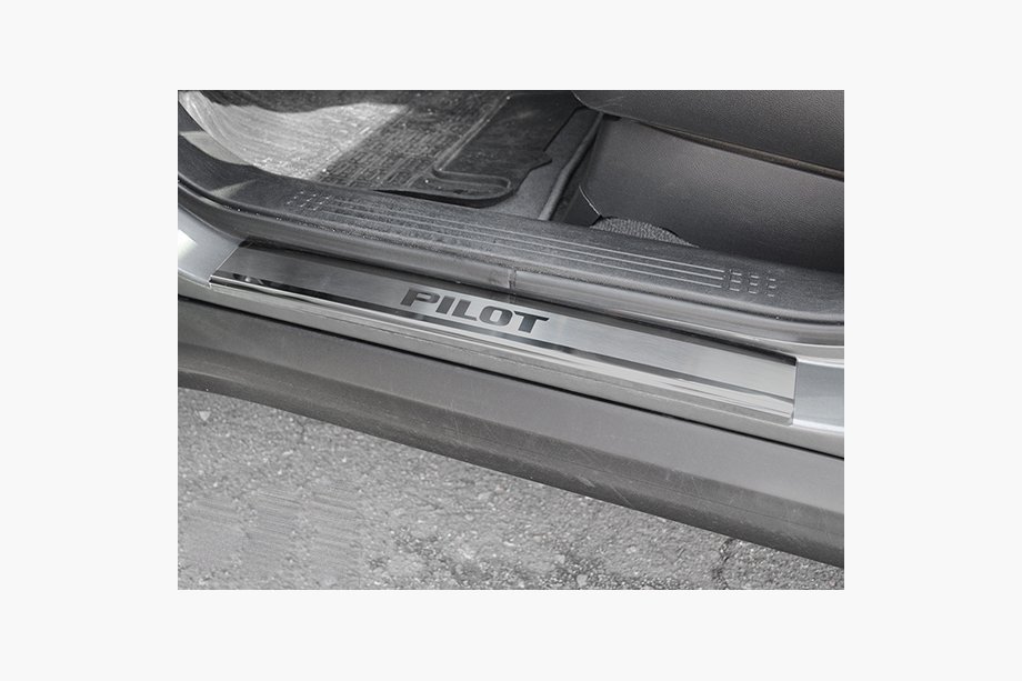 Honda Pilot 2008–2015 Dørtrinslister Natanika Premium (4 stk., rustfrit stål) Image