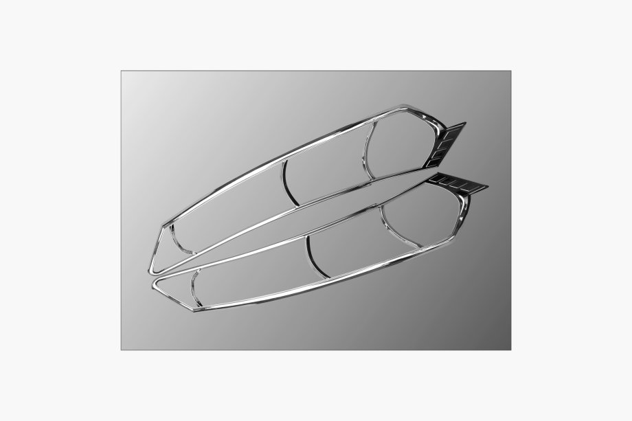 Honda Accord VIII 2008–2012 Stoplygte-kromcovers (2 stk., plast) Foto 1