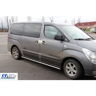 Siderør BB001 (2 stk., rustfrit stål) Hyundai H300, H1, Starex 2008–2020 foto 2