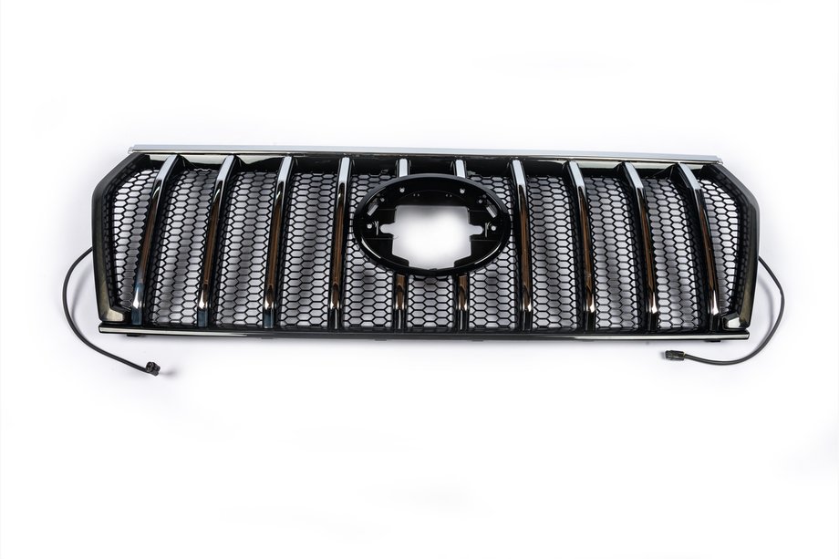 Toyota Land Cruiser Prado 150 2009–2023 Kølergrill 2017↗ LED (Zeus Silver) Image