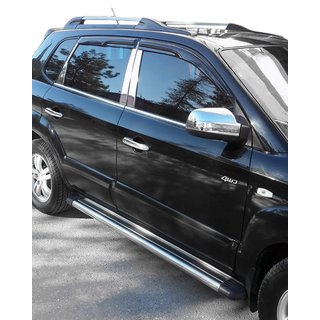 Stolpedæksler (rustfrit stål) Hyundai Tucson JM 2004– foto 1