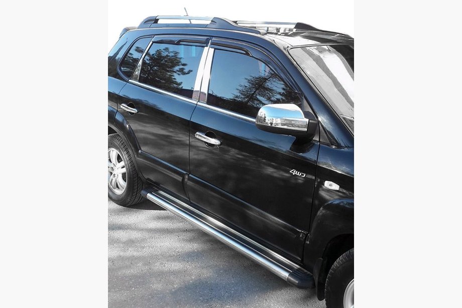 Hyundai Tucson JM 2004– Stolpedæksler (rustfrit stål) Image