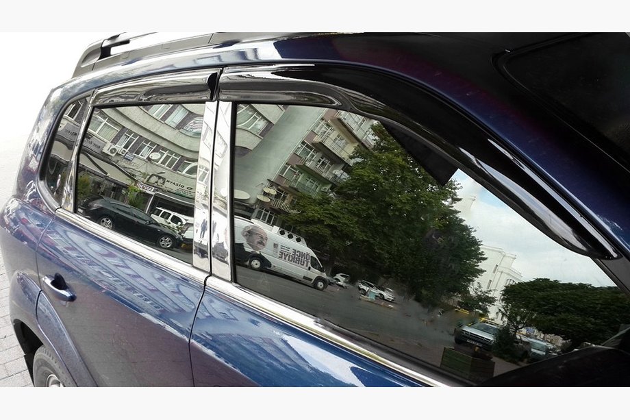 Hyundai Tucson JM 2004– Vindafvisere til sideruder (4 stk., Perflex Sport) Image