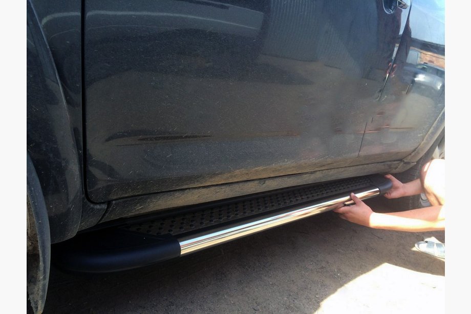 Toyota Rav 4 2006–2013 Sidetrin Maydos V1 old (2 stk., aluminium/rustfrit stål) Image
