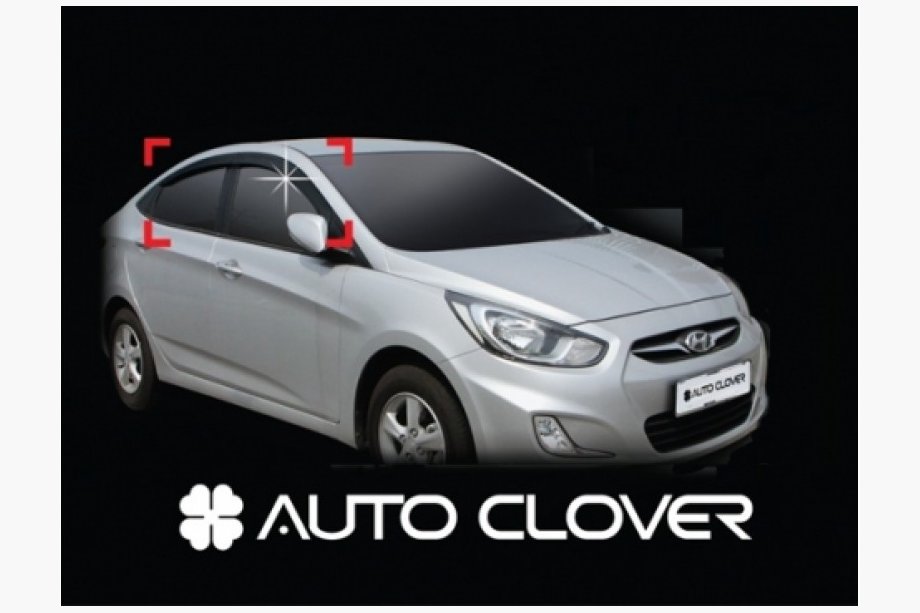 Hyundai Accent 2006–2010 Vindafvisere til sideruder (4 stk., Clover, Korea) Image