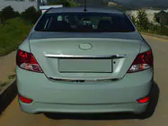 Hyundai Accent 2011–2017 Bagagerumskantliste (rustfrit stål) foto 1