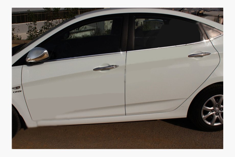 Hyundai Accent 2011–2017 Nedre rudelister (6 stk., rustfrit stål) Image