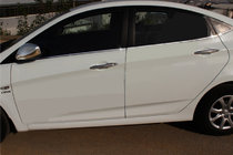 Hyundai Accent 2011–2017 Nedre rudelister (6 stk., rustfrit stål) foto 1