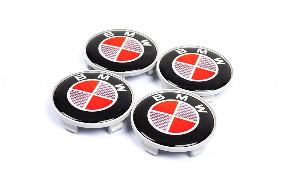 BMW Centerkapsler RED V2 68/64,5 mm (4 stk.) Image