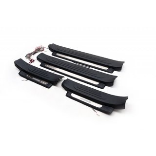 Dørtrinslister med belysning (sorte) Toyota Land Cruiser Prado 150 2009–2023 foto 3