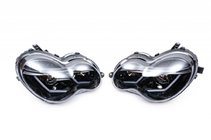 Mercedes C-class W203 2000–2007 Forlygter med LED-positionslys (2 stk.) Mørk foto 9