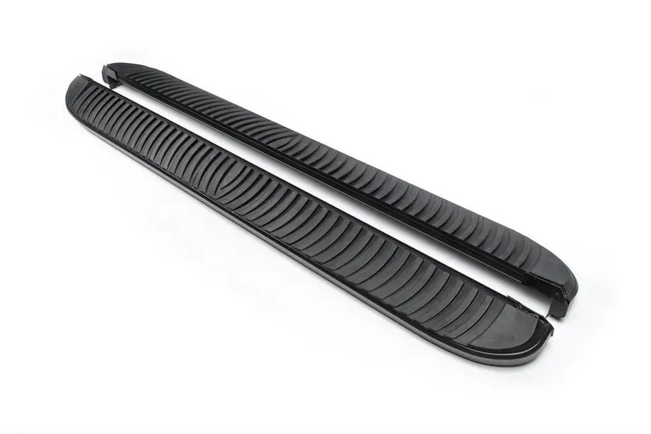 Volkswagen Caddy 2004–2010 Sidetrin Tayga Black (2 stk., aluminium) Image