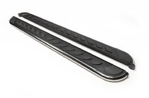 Range Rover Evoque 2012–2018 Maydos V1 sidetrin (2 stk., aluminium ↗ rustfrit stål) foto 2
