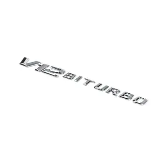 V12 Biturbo emblem (krom) foto 1