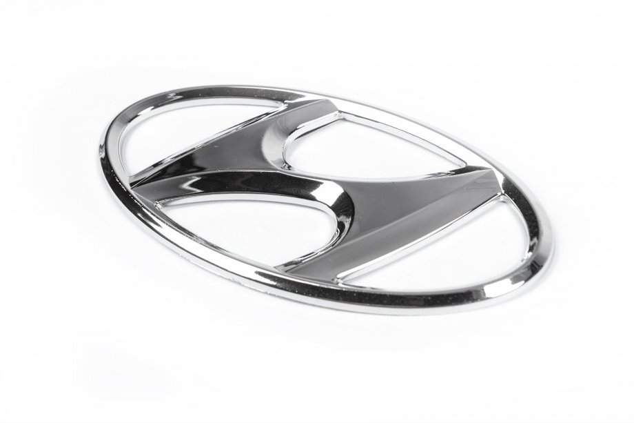 Hyundai Elantra (XD) 2000–2011 Emblem (selvklæbende, 125 mm (65 mm)) Image
