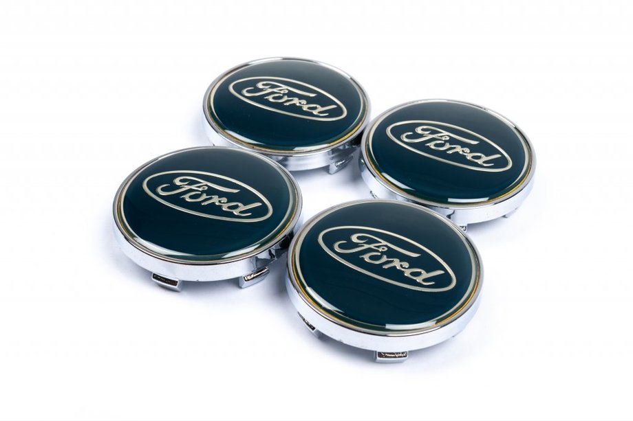 Ford Navkapsler til fælge 61/56 mm blå (4 stk.) Image
