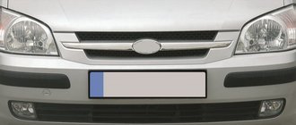 Hyundai Getz 2002– Grillafdækninger til kølergrill (2 dele, rustfrit stål) foto 3