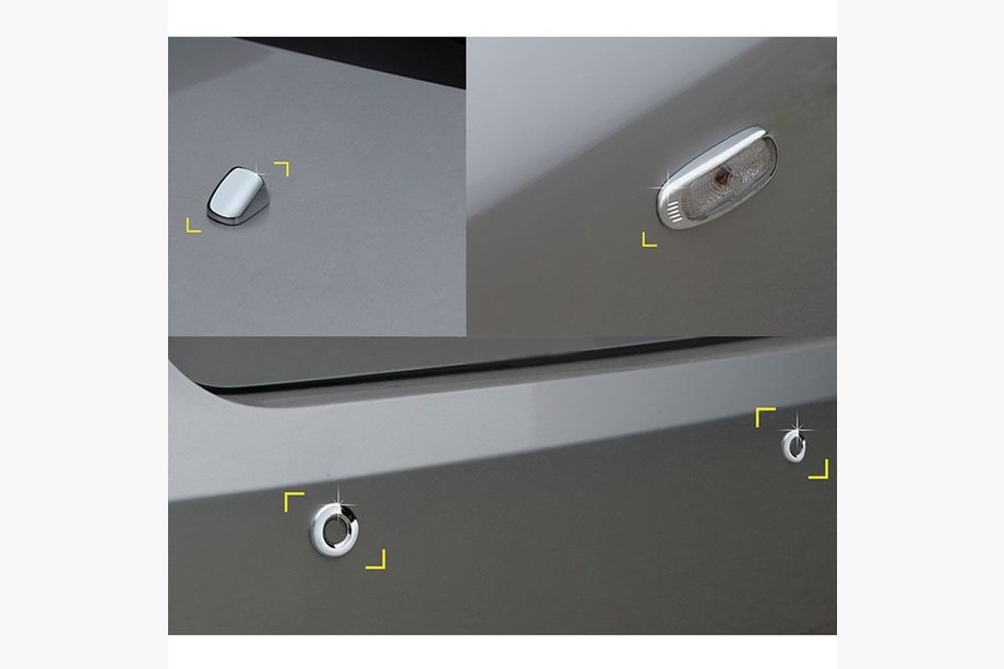 Hyundai Sonata NF 2004–2009 Krom covers til sideblink og parkeringssensorer Image