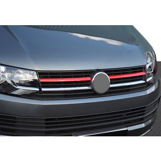 Øvre kølergrill-indsatser 2015-2019 (2 stk., røde) Volkswagen T6 2015–2024 foto 1
