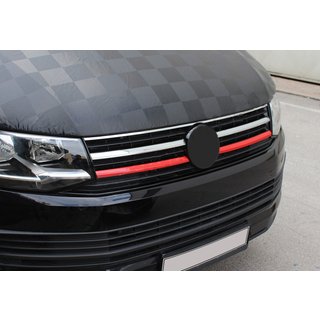 Øvre kølergrill-indsatser 2015-2019 (2 stk., røde) Volkswagen T6 2015–2024 foto 3