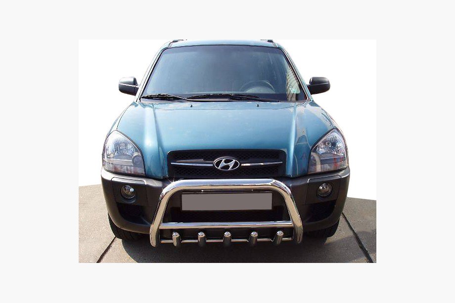 Hyundai Tucson JM 2004– Bullbar WT003 (rustfrit stål) 60 mm Image