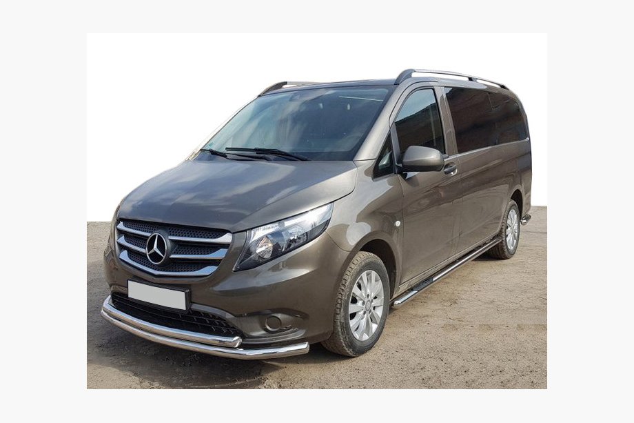 Mercedes Vito/V-klasse W447 2014– Frontbøjle ST014 (rustfrit stål) 60/60 mm Image