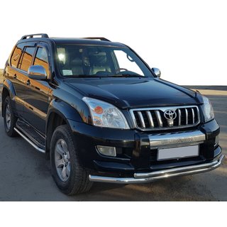 Frontbøjle ST014 (rustfrit stål) Toyota Land Cruiser Prado 120 2002–2009 foto 1