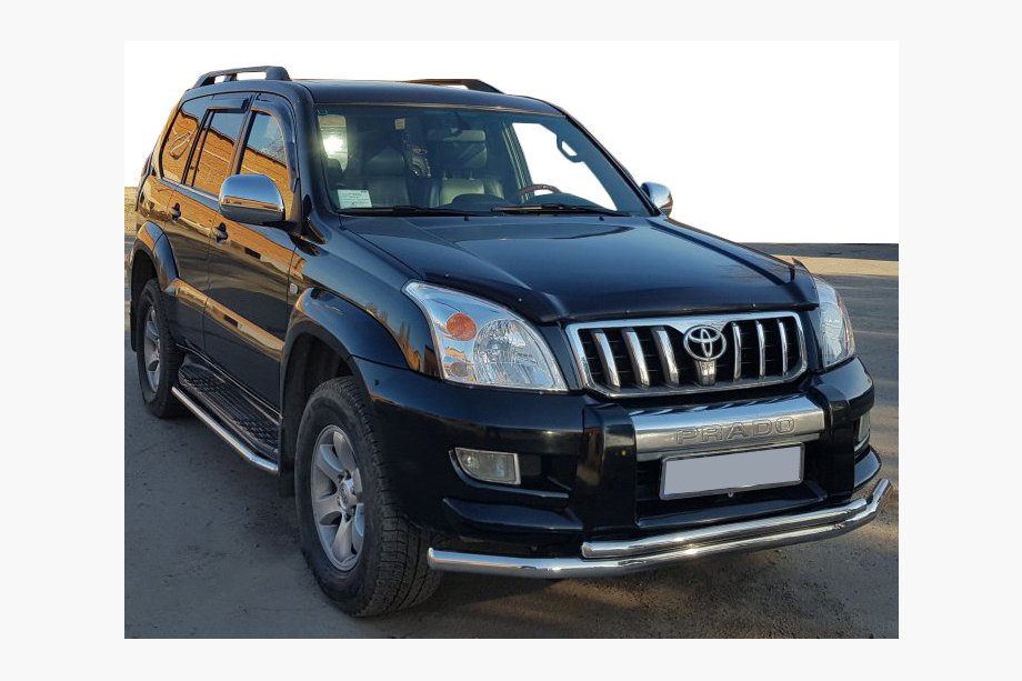 Toyota Land Cruiser Prado 120 2002–2009 Frontbøjle ST014 (rustfrit stål) 60/60 mm Image