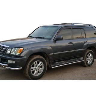 Beskyttelse til sidetrin (2 stk., rustfrit stål) Lexus LX470 1998–2007 foto 1