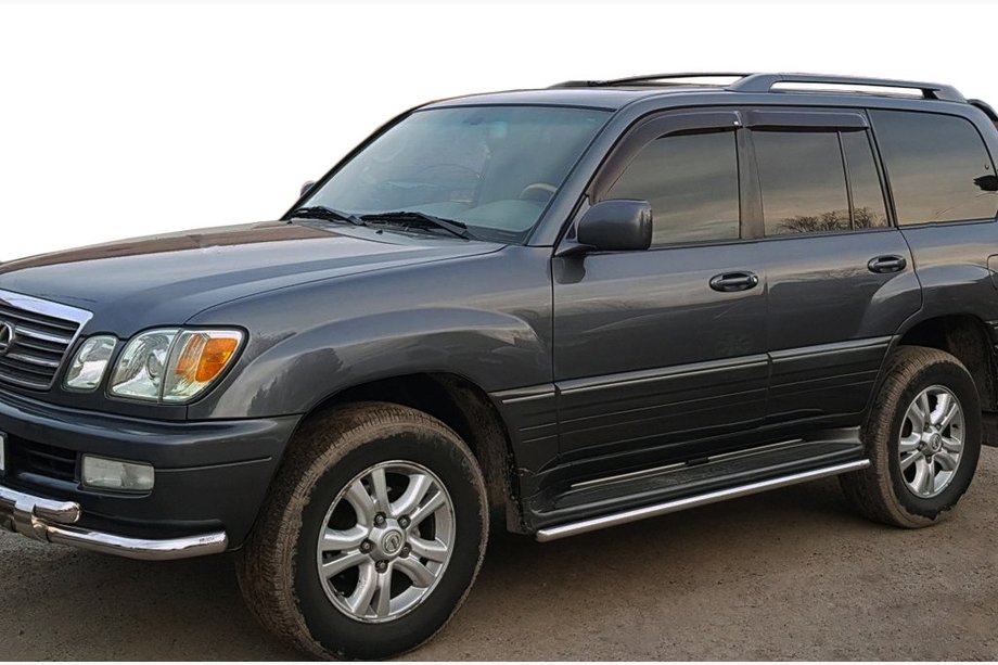 Lexus LX470 1998–2007 Beskyttelse til sidetrin (2 stk., rustfrit stål) Image