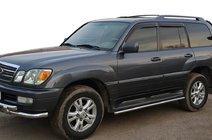 Lexus LX470 1998–2007 Beskyttelse til sidetrin (2 stk., rustfrit stål) foto 1