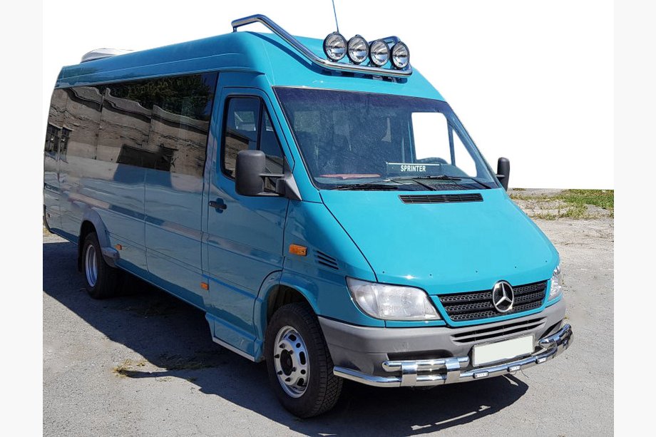 Mercedes Sprinter W901/902/903/904/905 1995–2006 Frontbeskyttelse ST015-2 (rustfrit stål) Image