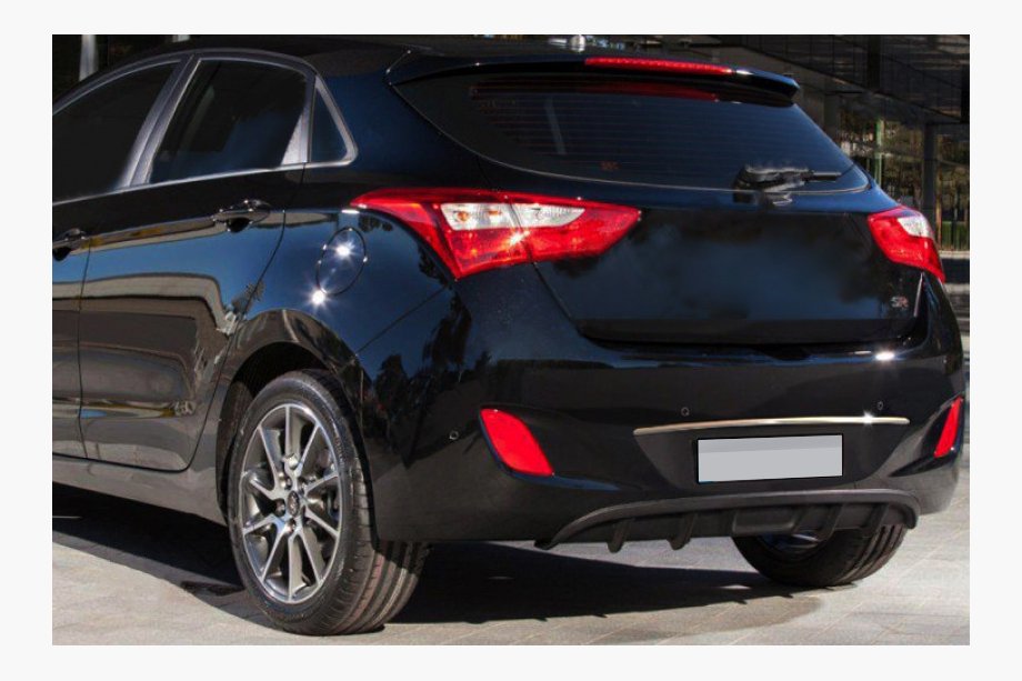 Hyundai I-30 2012–2017 Kromliste over nummerpladen (HB, rustfrit stål) Image