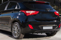 Hyundai I-30 2012–2017 Kromliste over nummerpladen (HB, rustfrit stål) foto 1