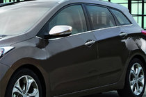 Hyundai Elantra (MD/UD) 2011–2015 Spejlkapper med udskæring til blinklys (2 stk., rustfrit stål) foto 1