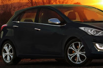 Hyundai I-30 2012–2017 NEDSAT! Siderudelister i rustfrit stål (HB) foto 1