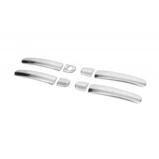 Flade krom dørgrebsafdækninger (4 stk.) Skoda Octavia II A5 2010–2013 foto 2